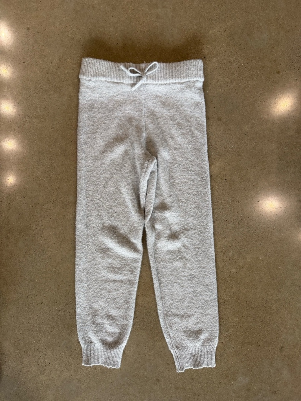 GB girls Light Gray Knit Jogger Pants